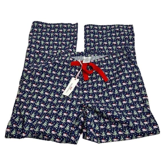 Vineyard Vines NWT Santa whale and tree Christmas lounge pants size L - Picture 6 of 14